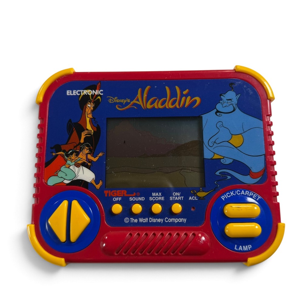 Vintage Tiger Electronics Disney Aladdin Handheld Video Game 1993 Tested Works